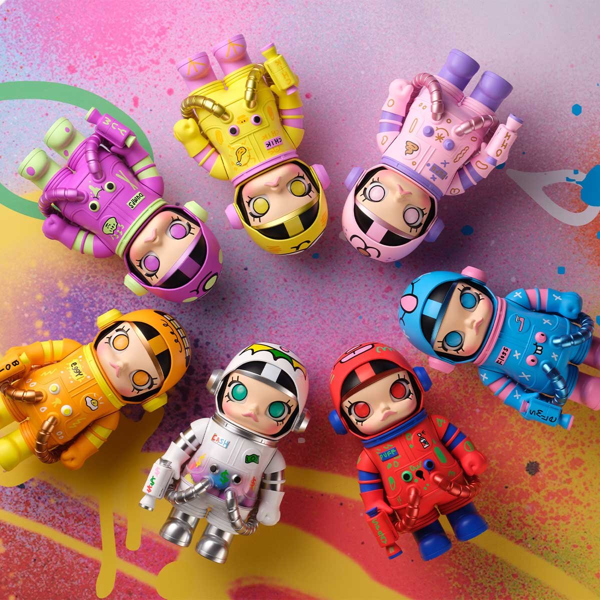 MEGA SPACE MOLLY 400% JON BURGERMAN SPACE CADETS Series - POP MART