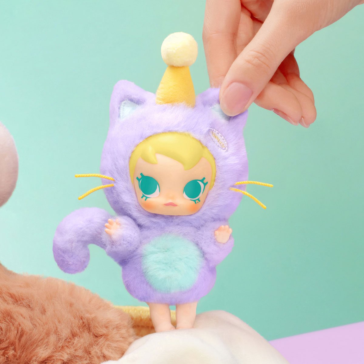 シュリンク付き POPMART Molly Pocket friends Baby Molly Pocket Friends Series-Vinyl Plush Pendant Blind Box