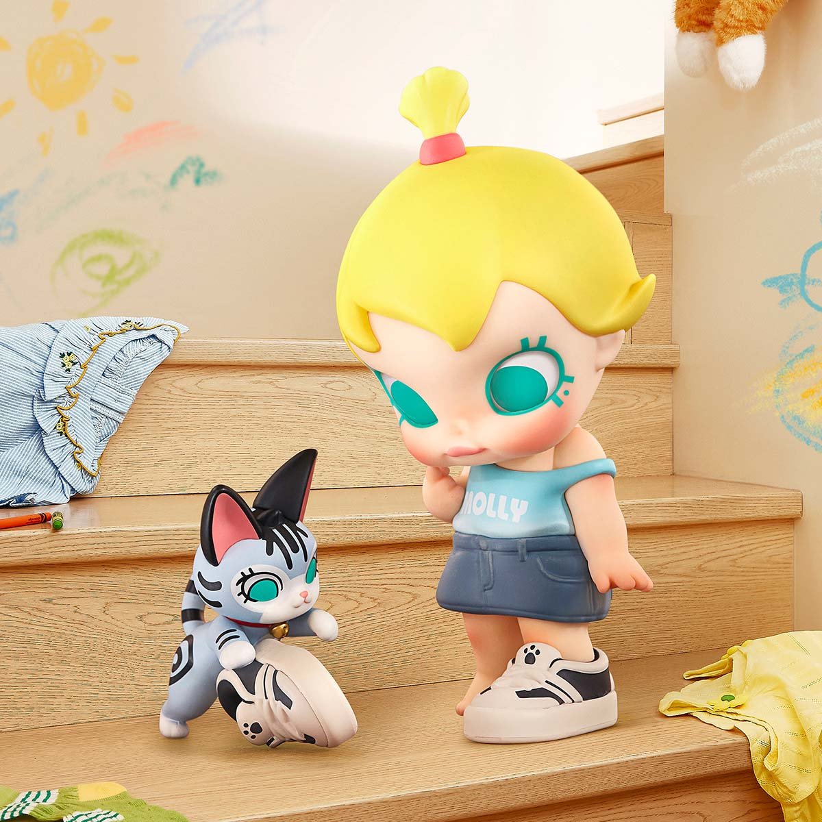 Baby Molly & Baby Tabby Series Figures - POP MART Official