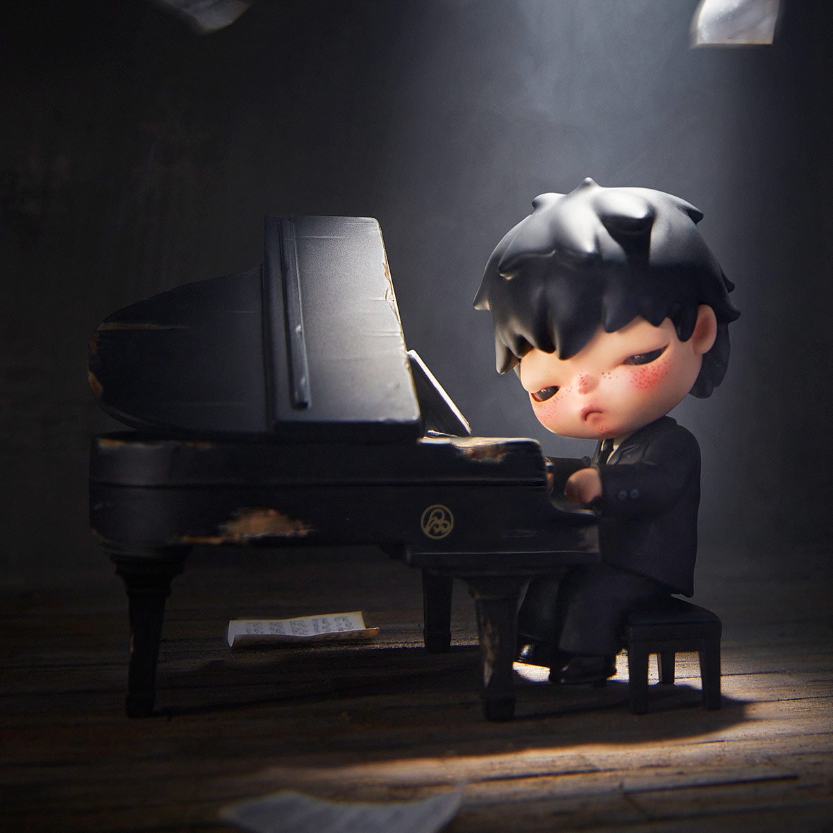 Hirono The Pianist Figure - POP MART Official