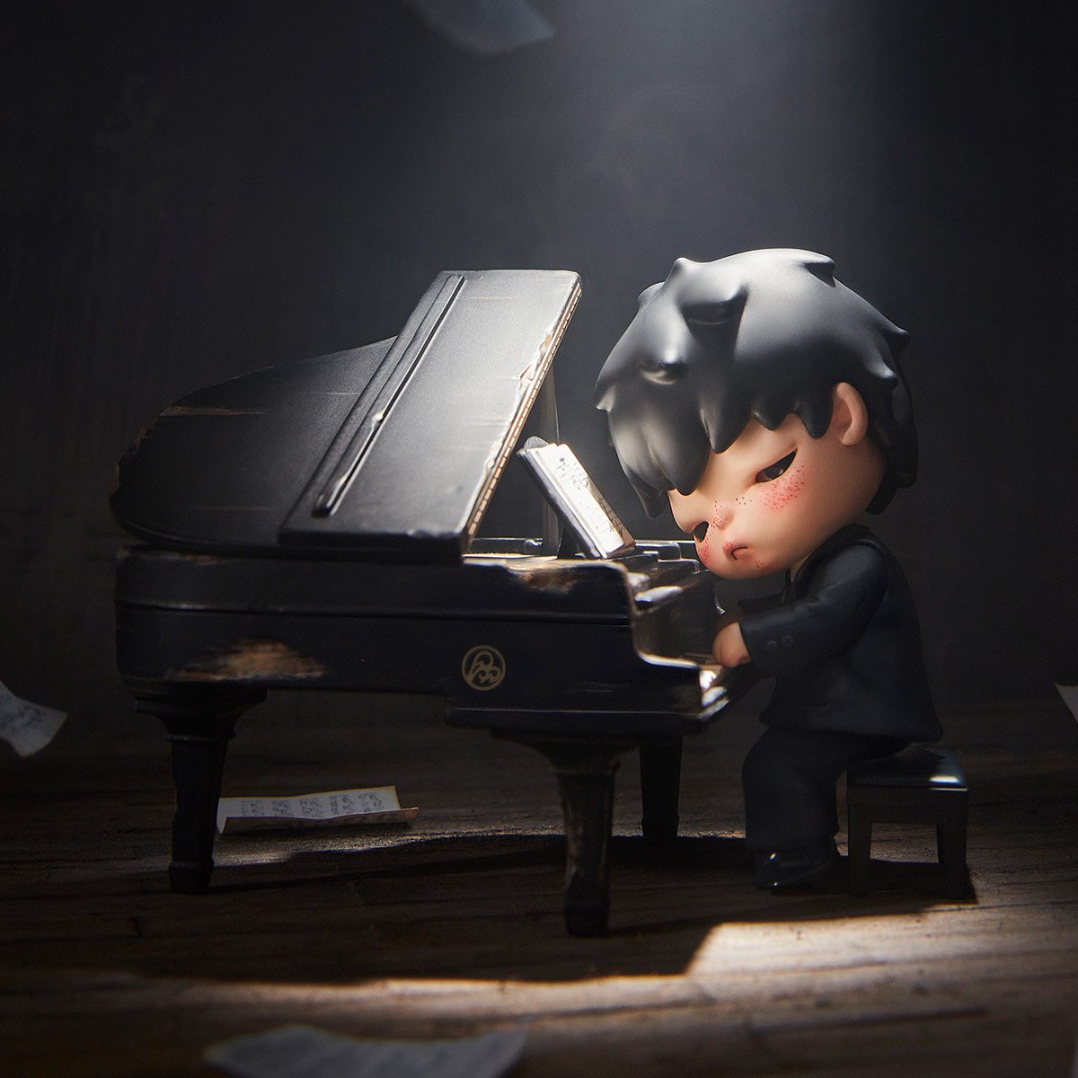 Popmart Hirono The Pianist Figure 正規品 Hirono The Pianist Figure - POP MART Official