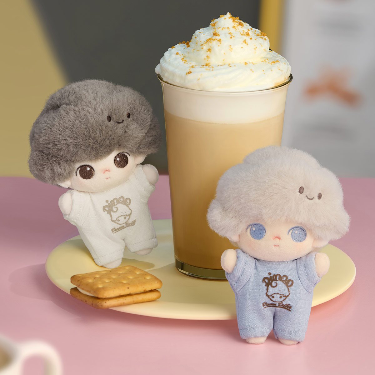 popmart dimoo Crush on coffee ぬいぐるみキー DIMOO Crush on Coffee Series-Soft-faced Plush Keychain Blind Box