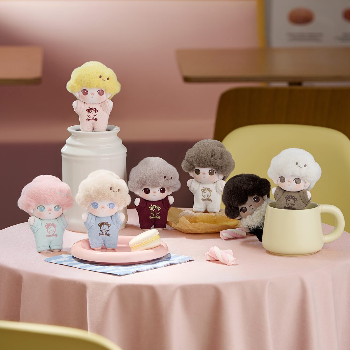 DIMOO Crush on Coffee Series-Soft-faced Plush Keychain Blind Box