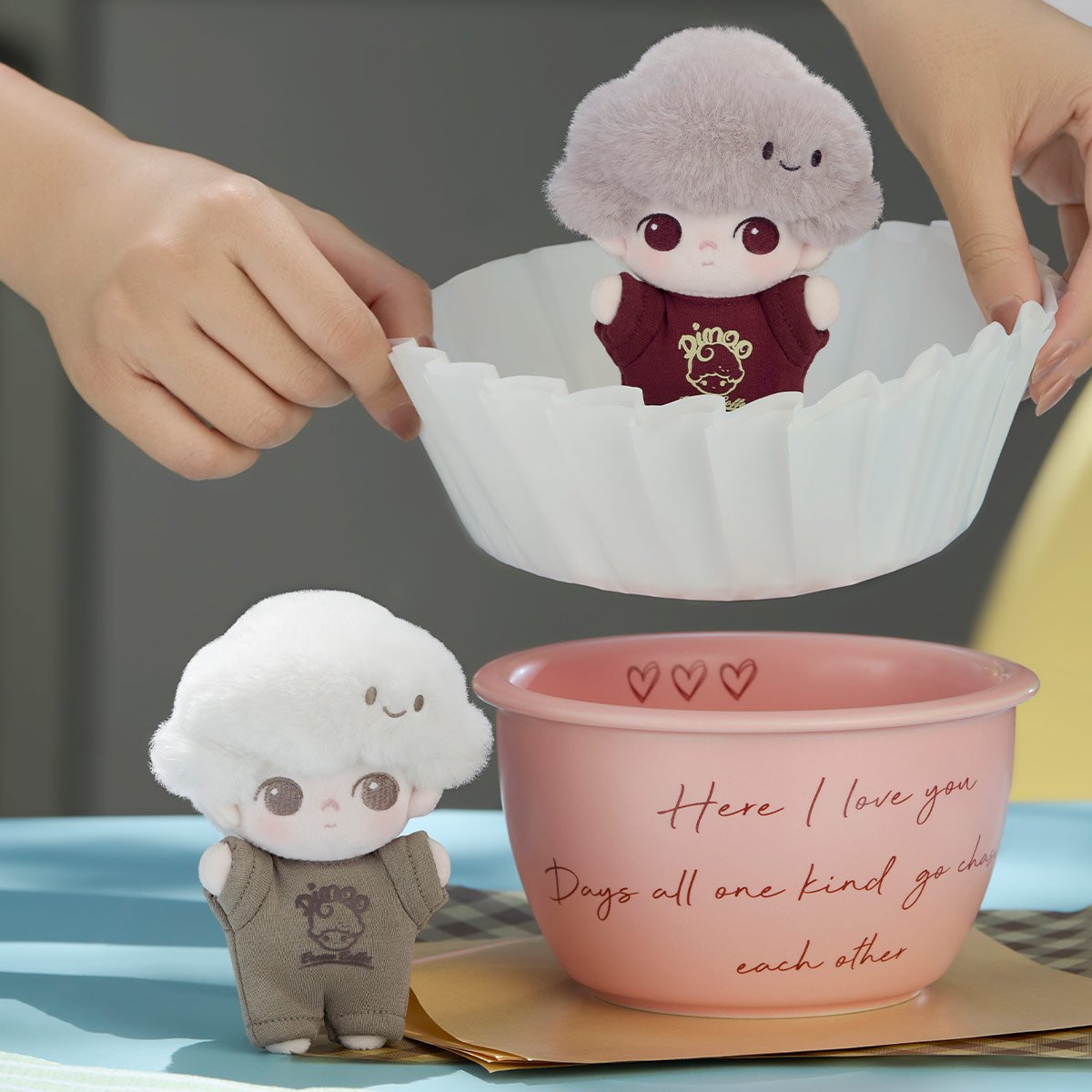 popmart dimoo Crush on coffee ぬいぐるみキー DIMOO Crush on Coffee Series-Soft-faced Plush Keychain Blind Box