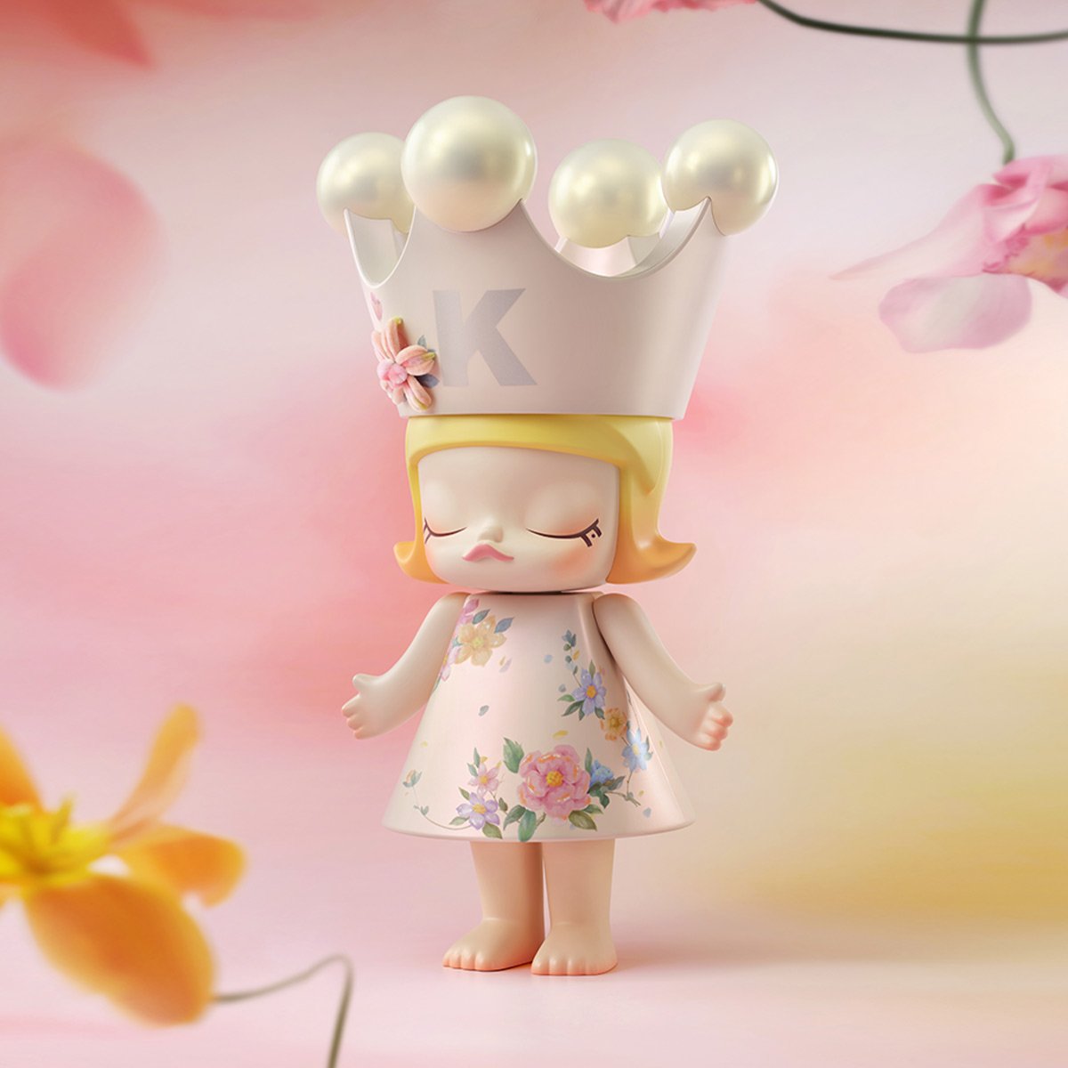 MEGA ROYAL MOLLY 400% - Velvet Flowers - POP MART Official
