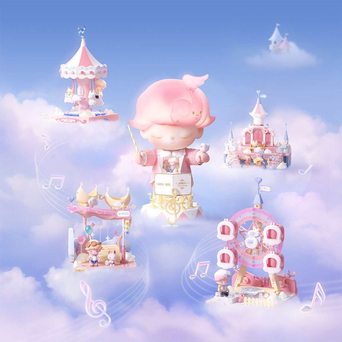 DIMOO Dream Melody Series Blocks | POP MART Official