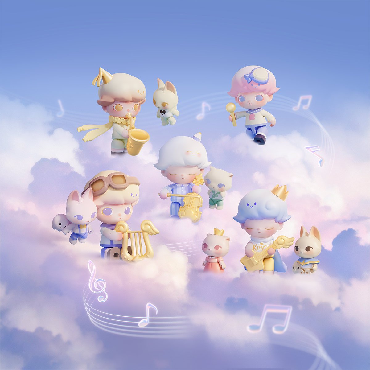 DIMOO Dream Melody Series Blocks | POP MART Official