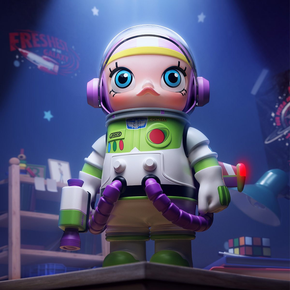 MEGA SPACE MOLLY 1000% BUZZ LIGHTYEAR - POP MART Official