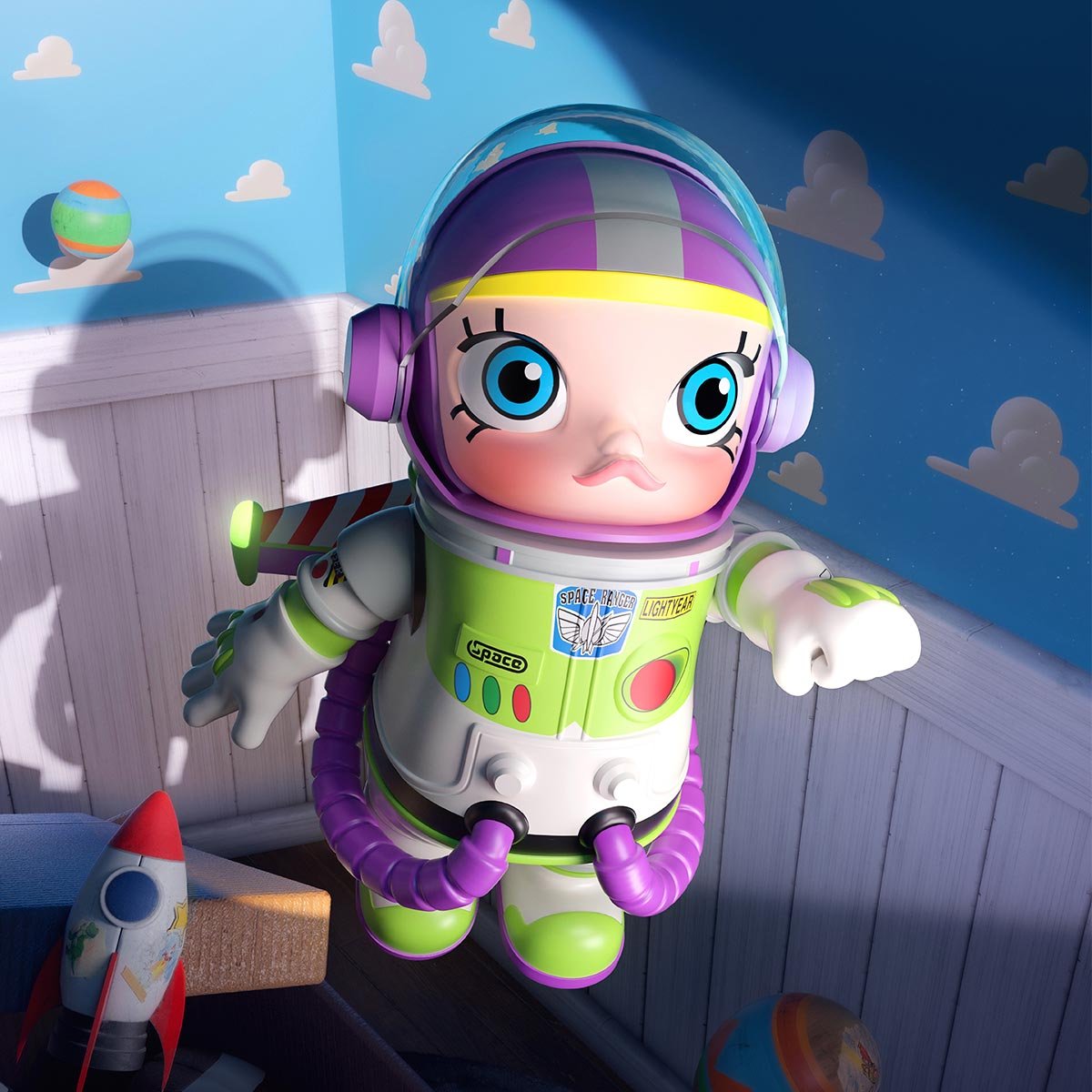 MEGA SPACE MOLLY 400% Buzz Lightyear - POP MART Official