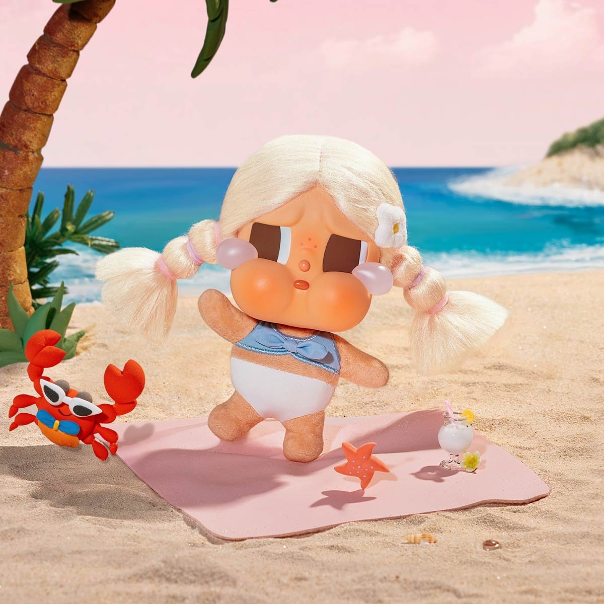 CRYBABY Vacation Mode On Series-Vinyl Plush Pendant Blind Box
