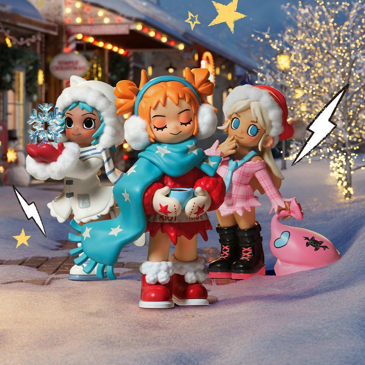 Lil Peach Riot Holiday Mixtape Series Figures - POP MART Official
