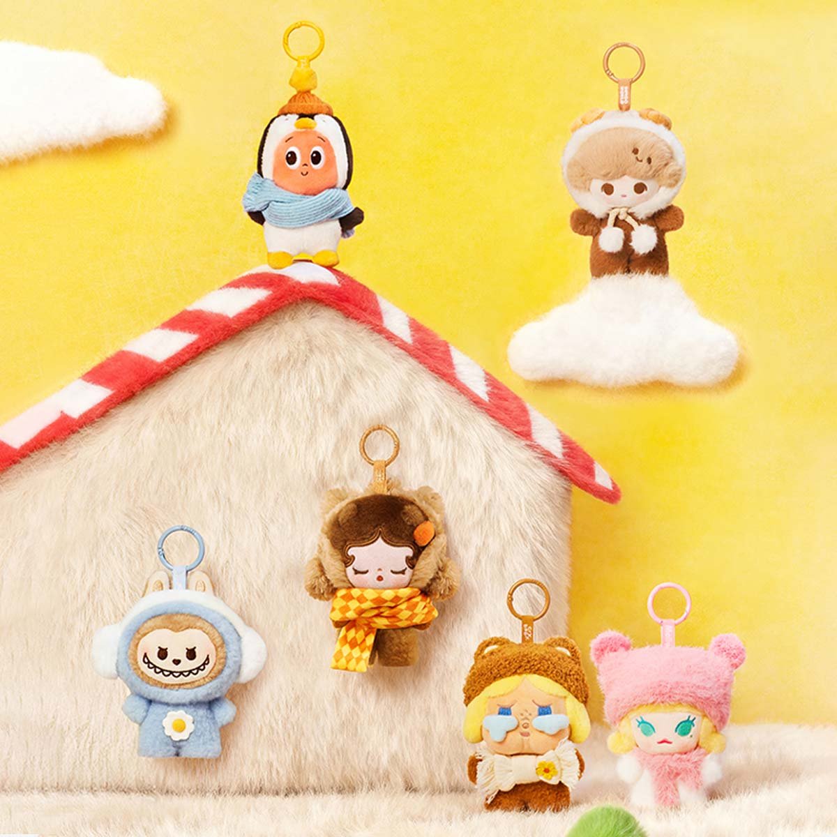 POP BEAN Fluffy & Cozy Series-Plush Pendant Blind Box - POP MART