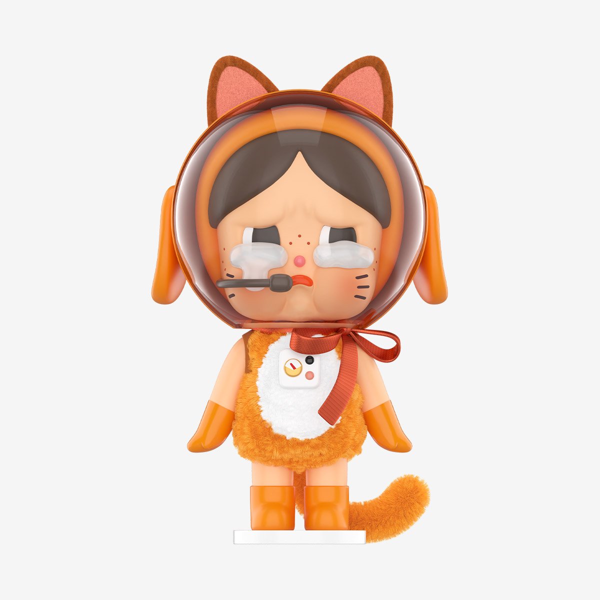 Crybaby Space Cat Figurine-Orange - POP MART Official