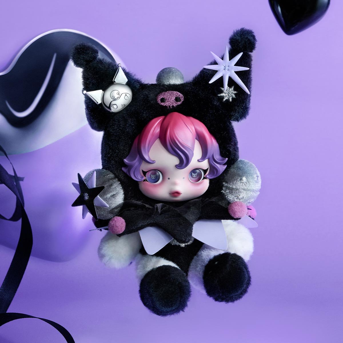 SKULLPANDA × KUROMI Plush - POP MART Official