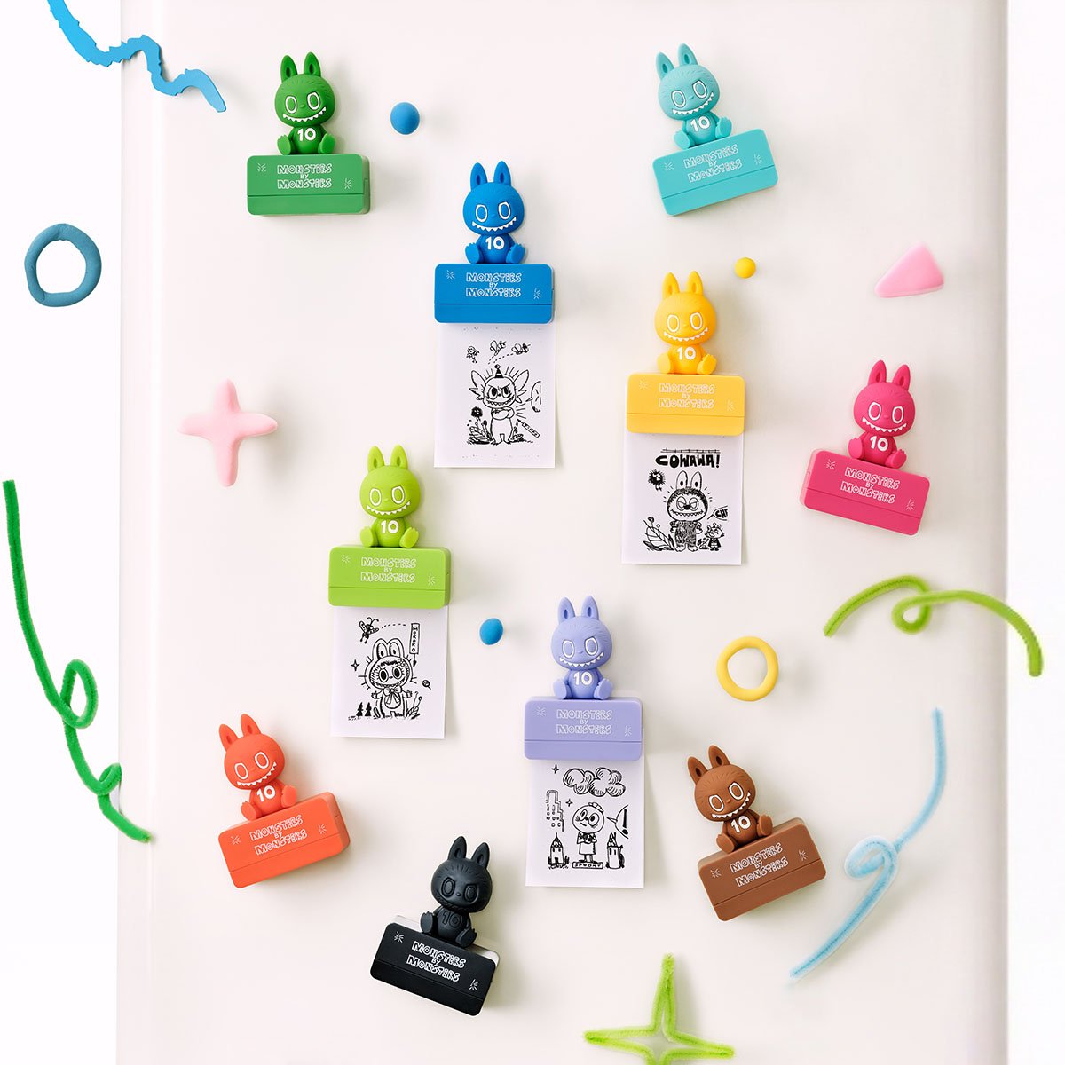 THE MONSTERS 10th Anniversary シリーズ マグネット THE MONSTERS 10th Anniversary Series Fridge Magnet - POP MART Official