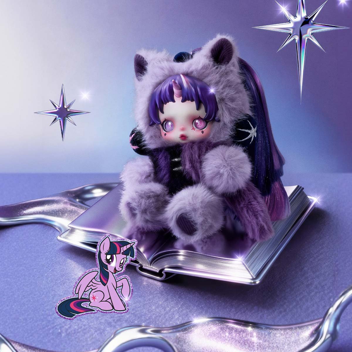 SKULLPANDA x My Little Pony Series Plush Doll Pendant - POP MART