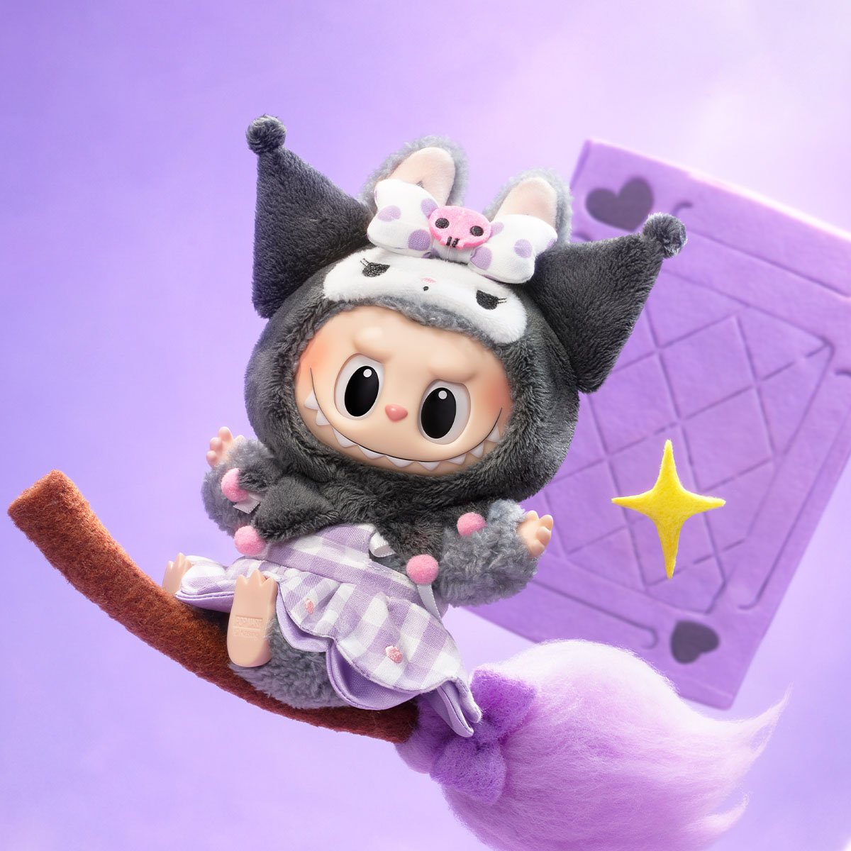 THE MONSTERS × Hello Kitty and Friends Series-Vinyl Plush Pendant