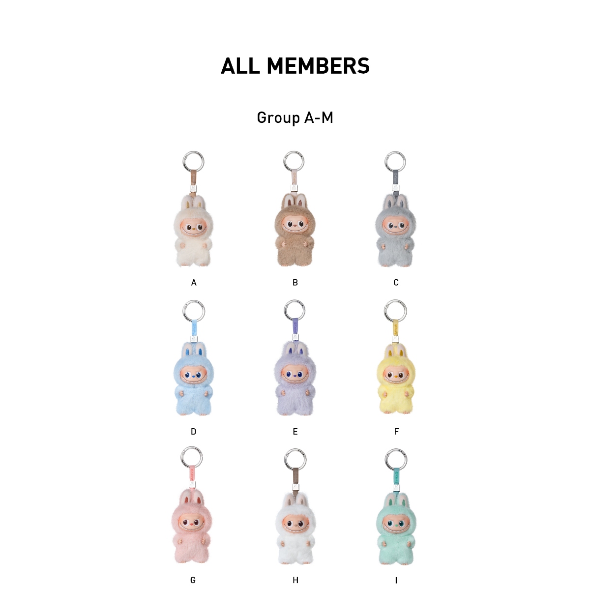 THE MONSTERS PIN FOR LOVE SERIES-Vinyl Plush Pendant Blind Box