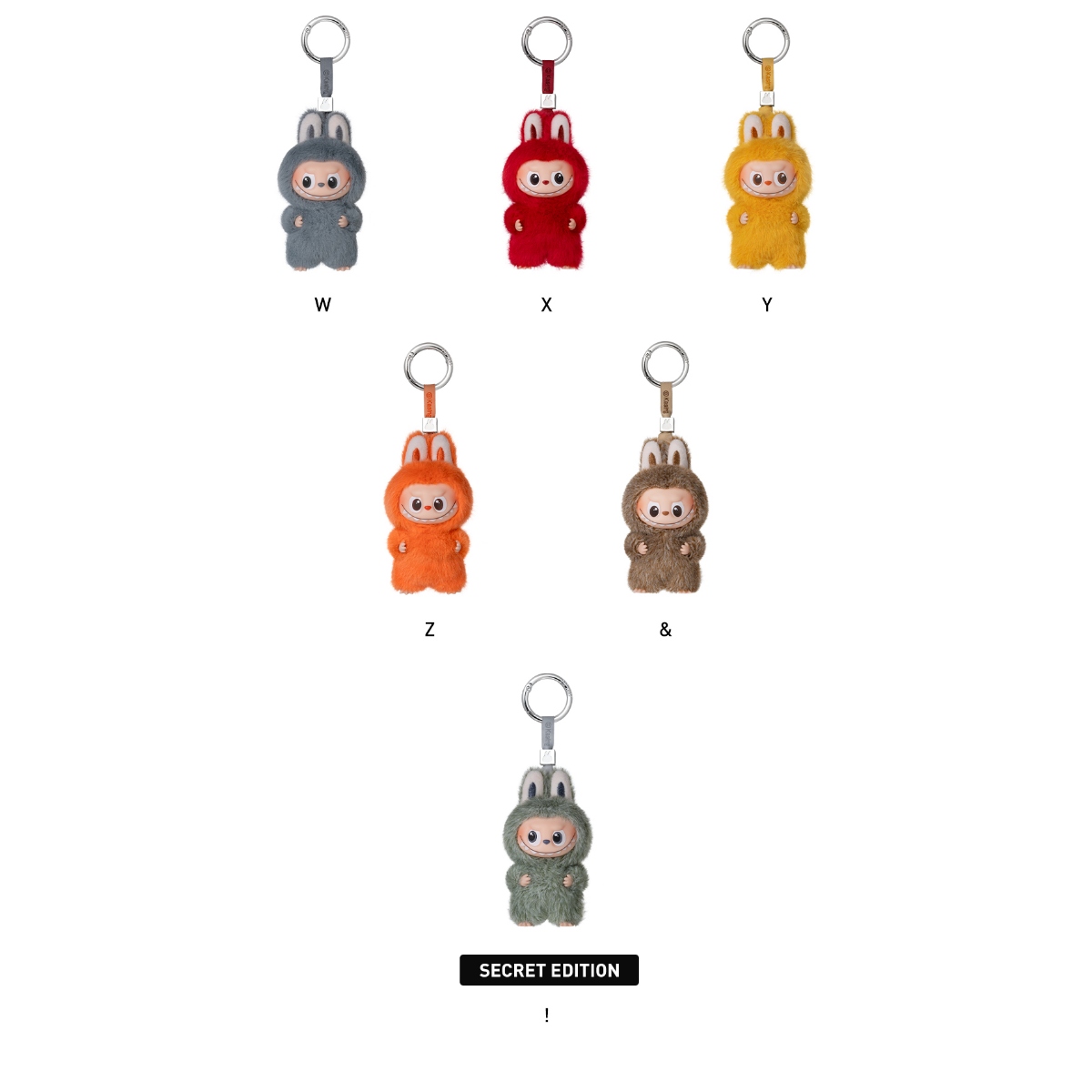 THE MONSTERS PIN FOR LOVE SERIES-Vinyl Plush Pendant Blind Box