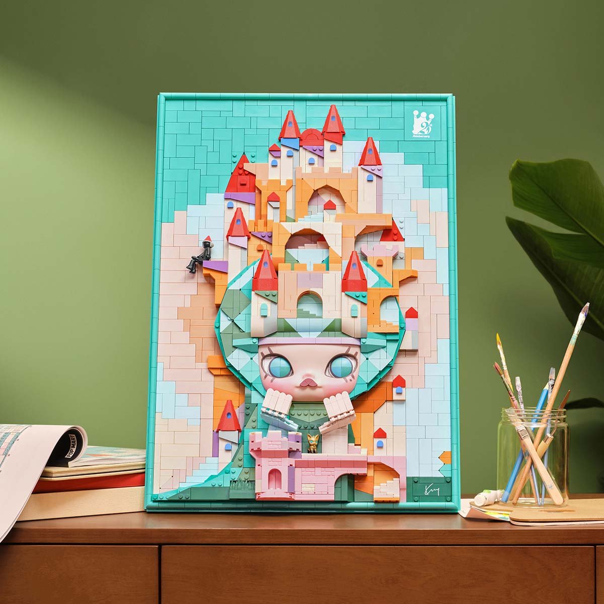 MOLLY Lost Triceratops Building Block Art | POP MART Official