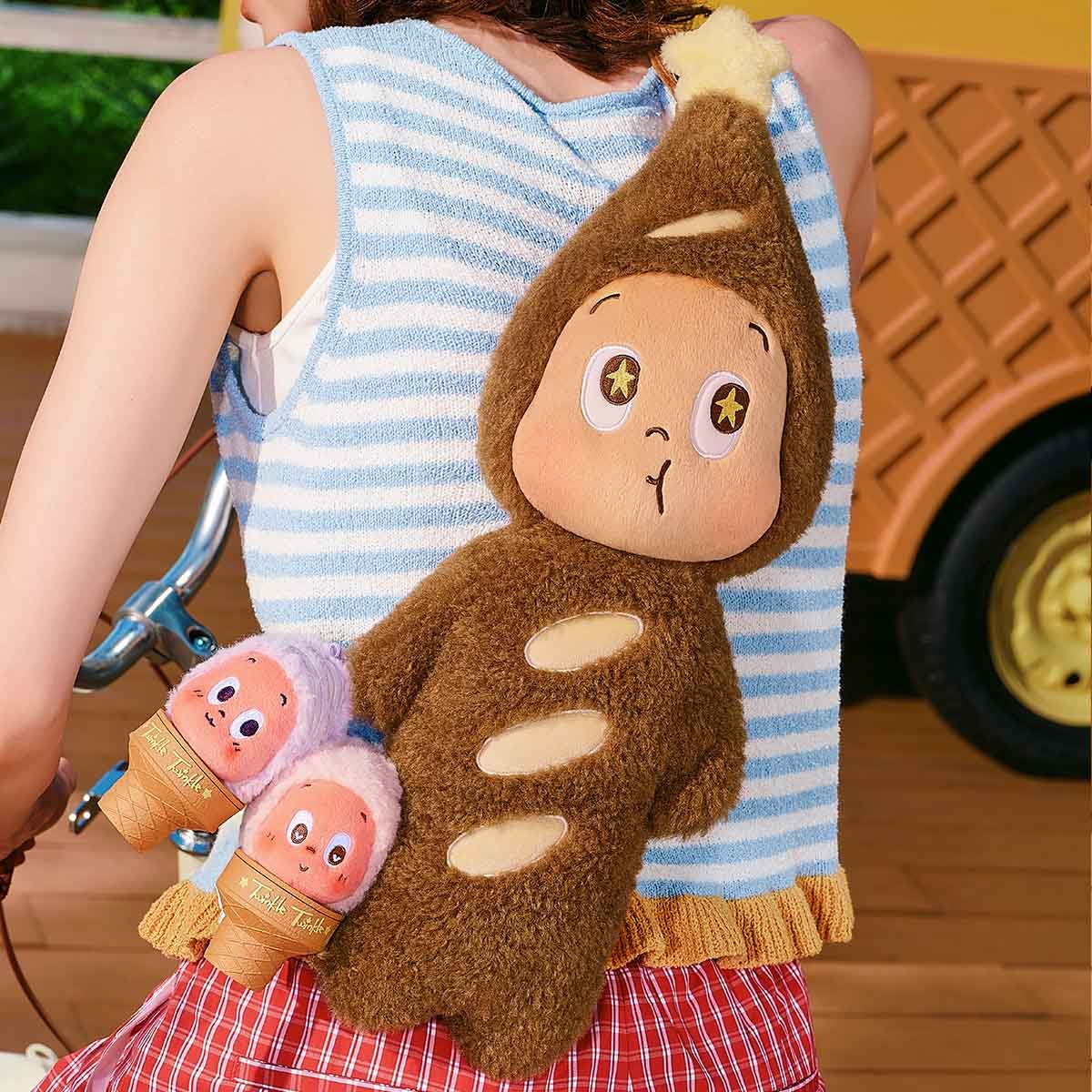 Twinkle Twinkle MOON GELATO Series-Plush Baguette Bag - POP MART