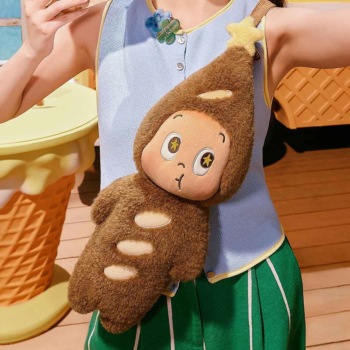 Twinkle Twinkle MOON GELATO Series-Plush Baguette Bag - POP MART