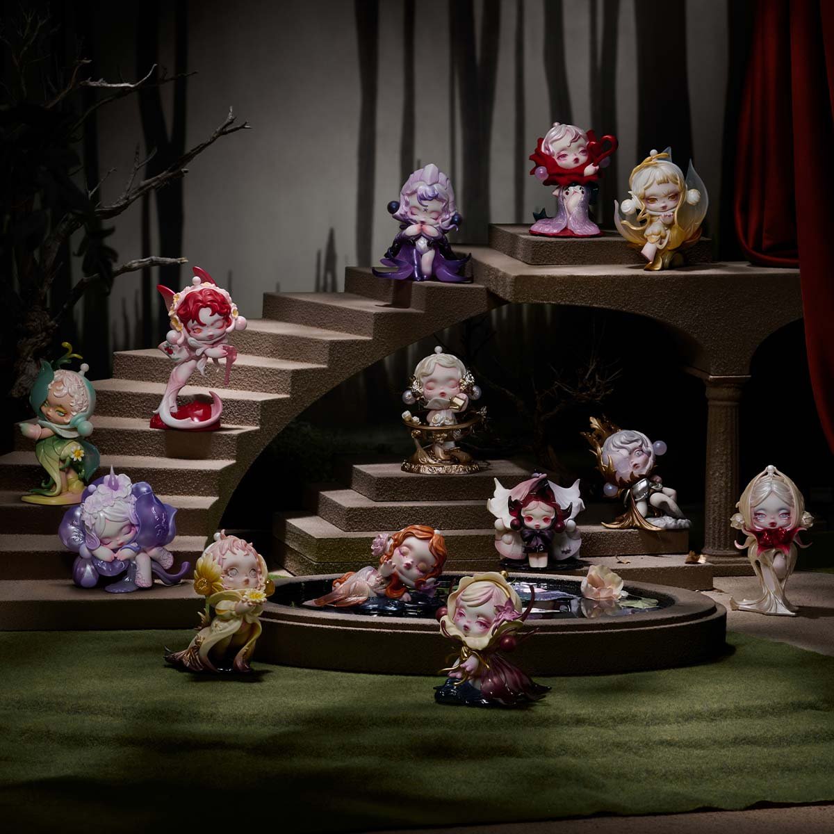 SKULLPANDA Petals in Four Acts Series Figures - POP MART Official