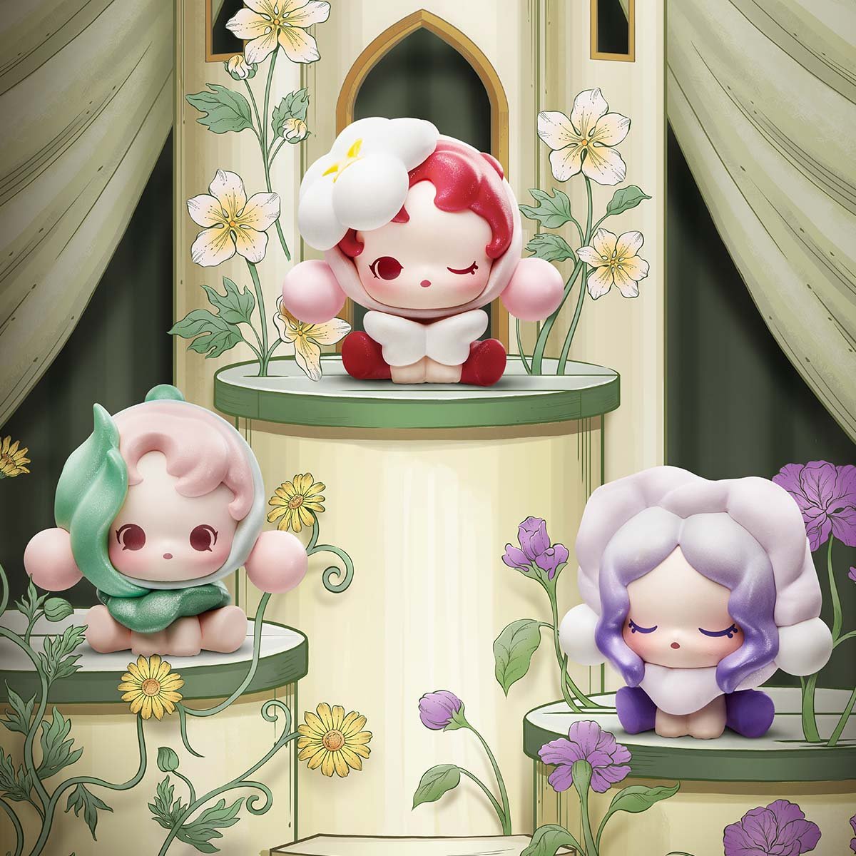 POP BEAN SKULLPANDA Petals in Four Acts Series - POP MART Official