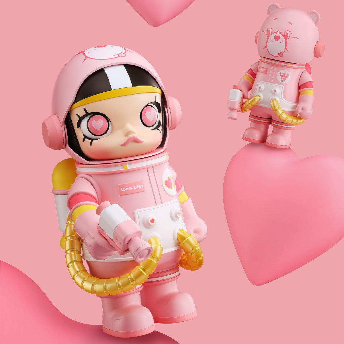 MEGA SPACE MOLLY 400%+100% Love-a-lot Bear - POP MART Official