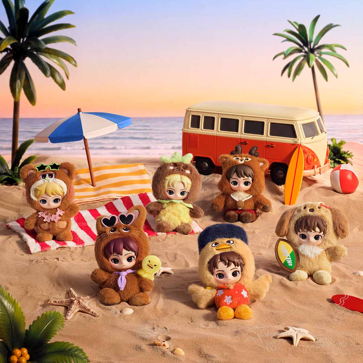 RIIZE Fluffy Club Series Vinyl Plush Doll Pendant Blind Box