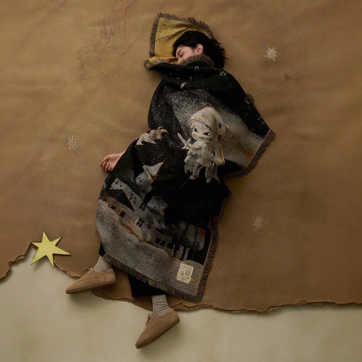 新品 HIRONO Mist-Walker ブランケット 店舗限定 Hirono Mist-Walker Series - Jacquard Blanket - POP MART Official