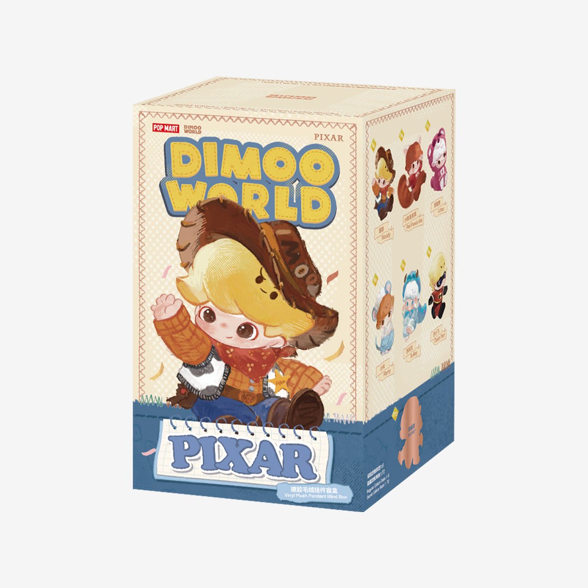 DIMOO WORLD × PIXAR Series - Vinyl Plush Pendant Blind Box | POP