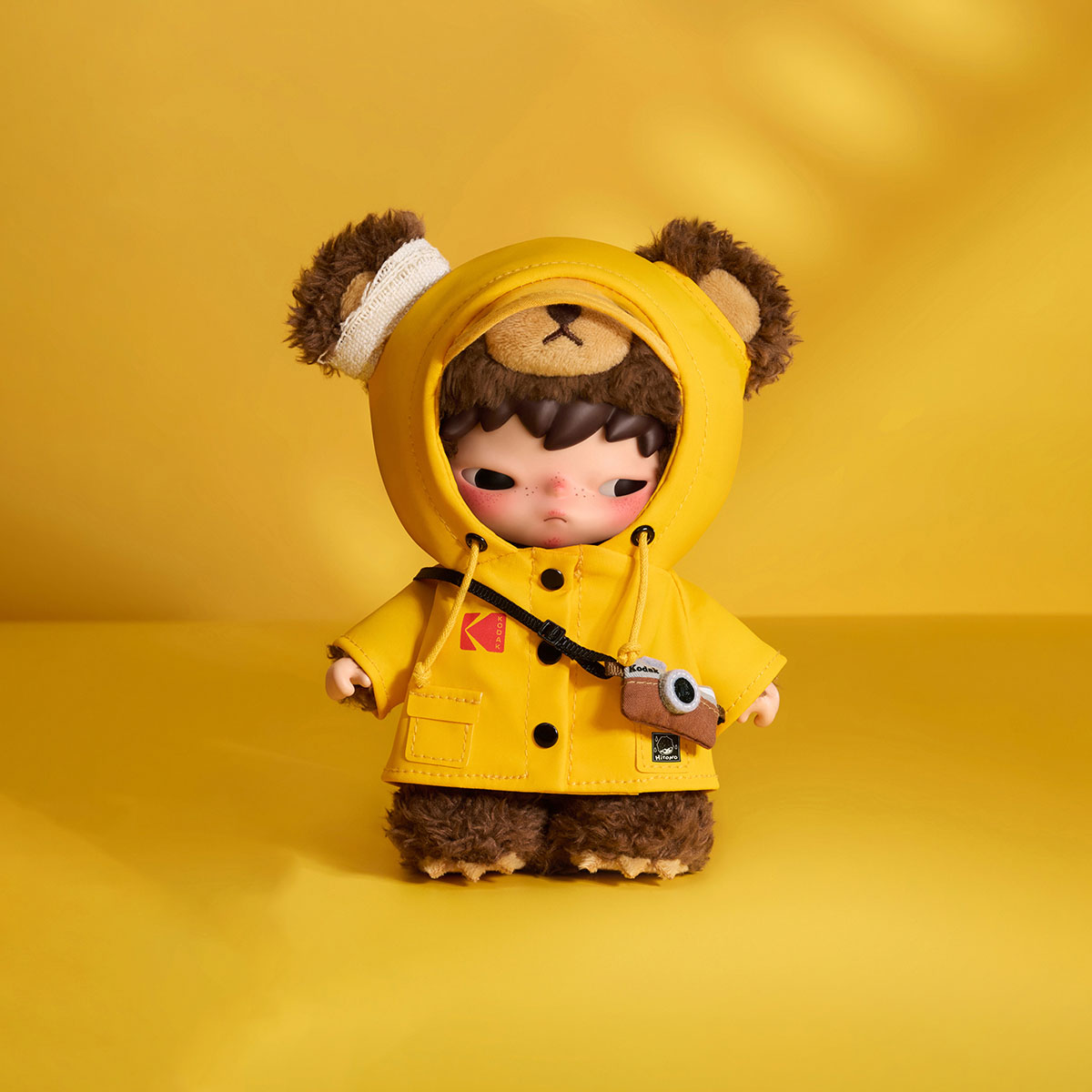 Hirono x Kodak Click Bear Plush Doll Pendant | POP MART Official