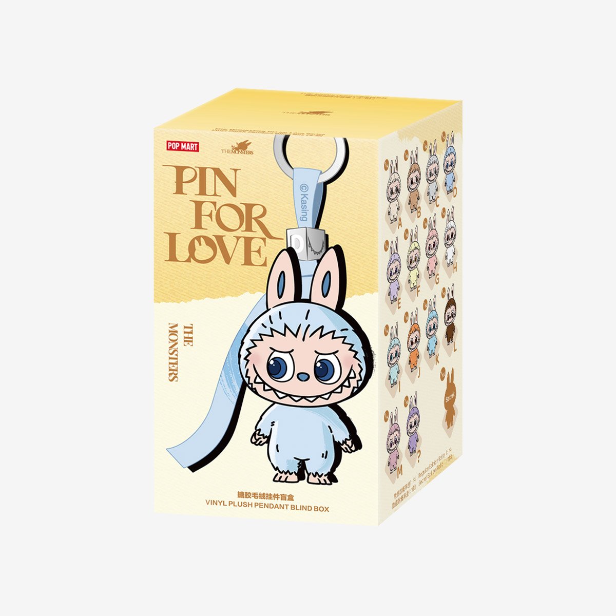 THE MONSTER PIN FOR LOVE SERIES - Vinyl Plush Pendant Blind Box