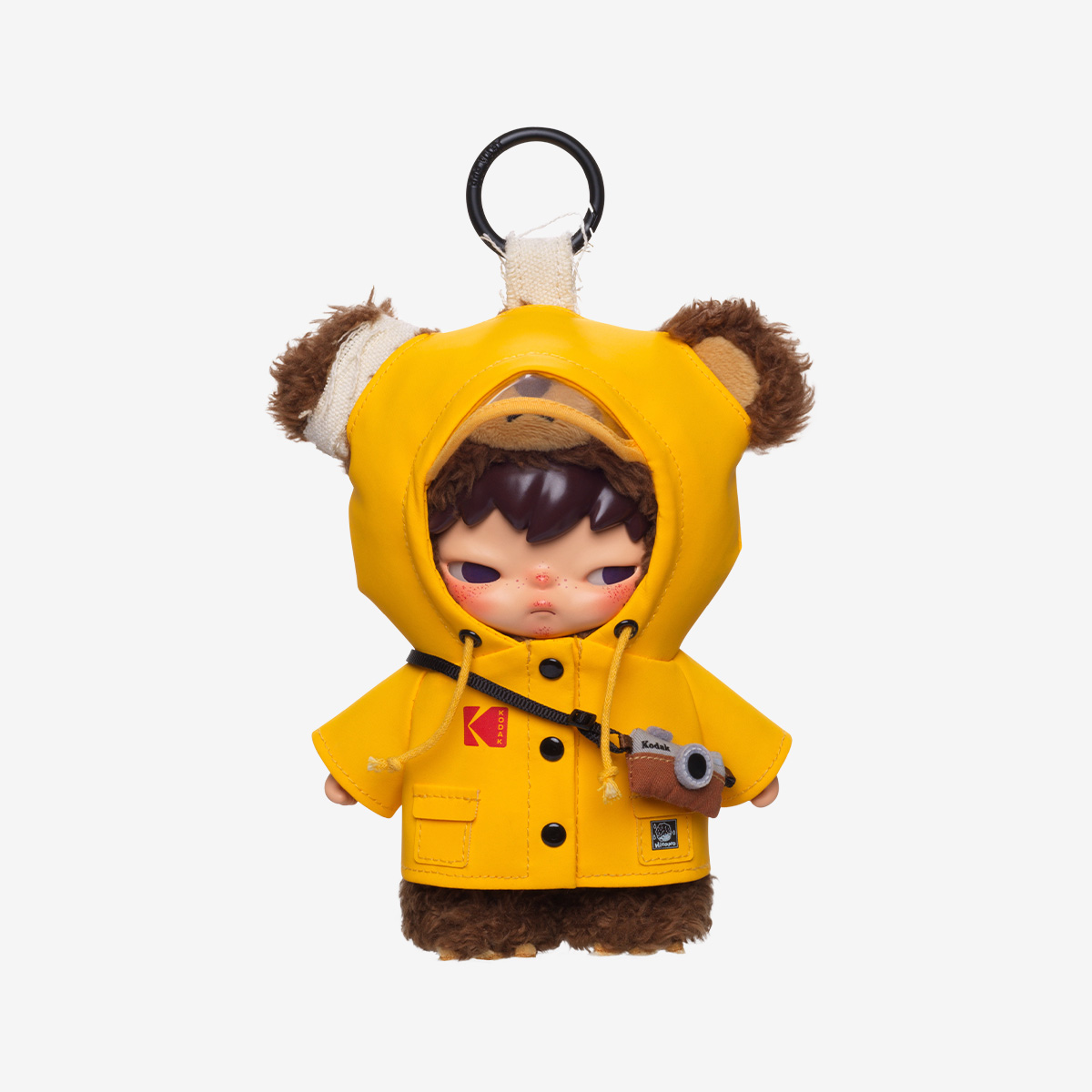 Hirono x Kodak Click Bear Plush Doll Pendant - POP MART Official