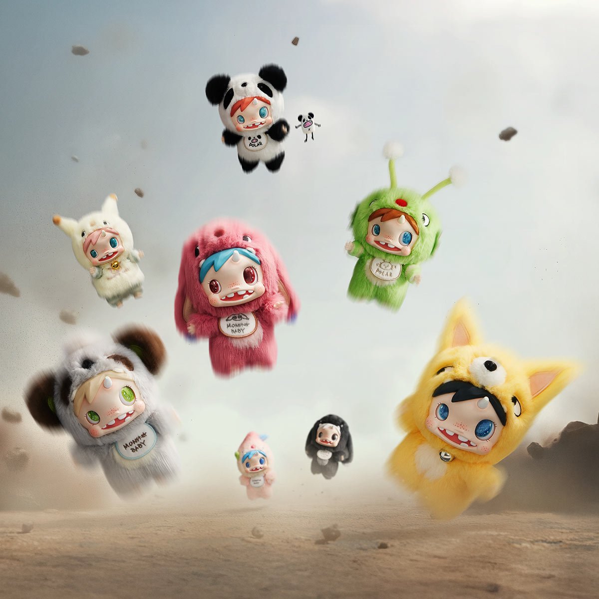 POLAR Monster Baby Collection シークレット-A POLAR-Monster Baby Collection Series Plush Pendant Ver.1 - POP