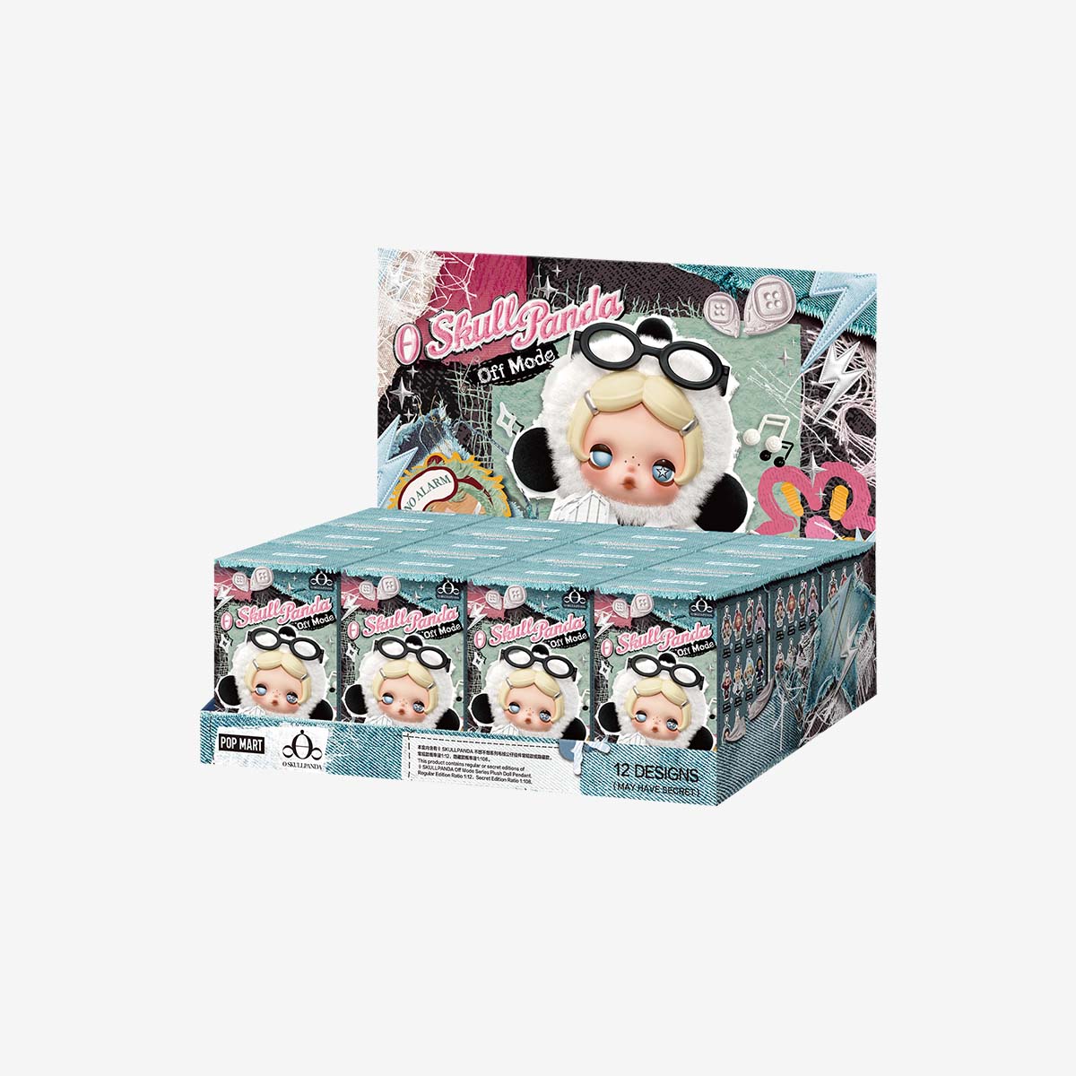 θ SKULLPANDA Off Mode Series Plush Doll Pendant | POP MART Official