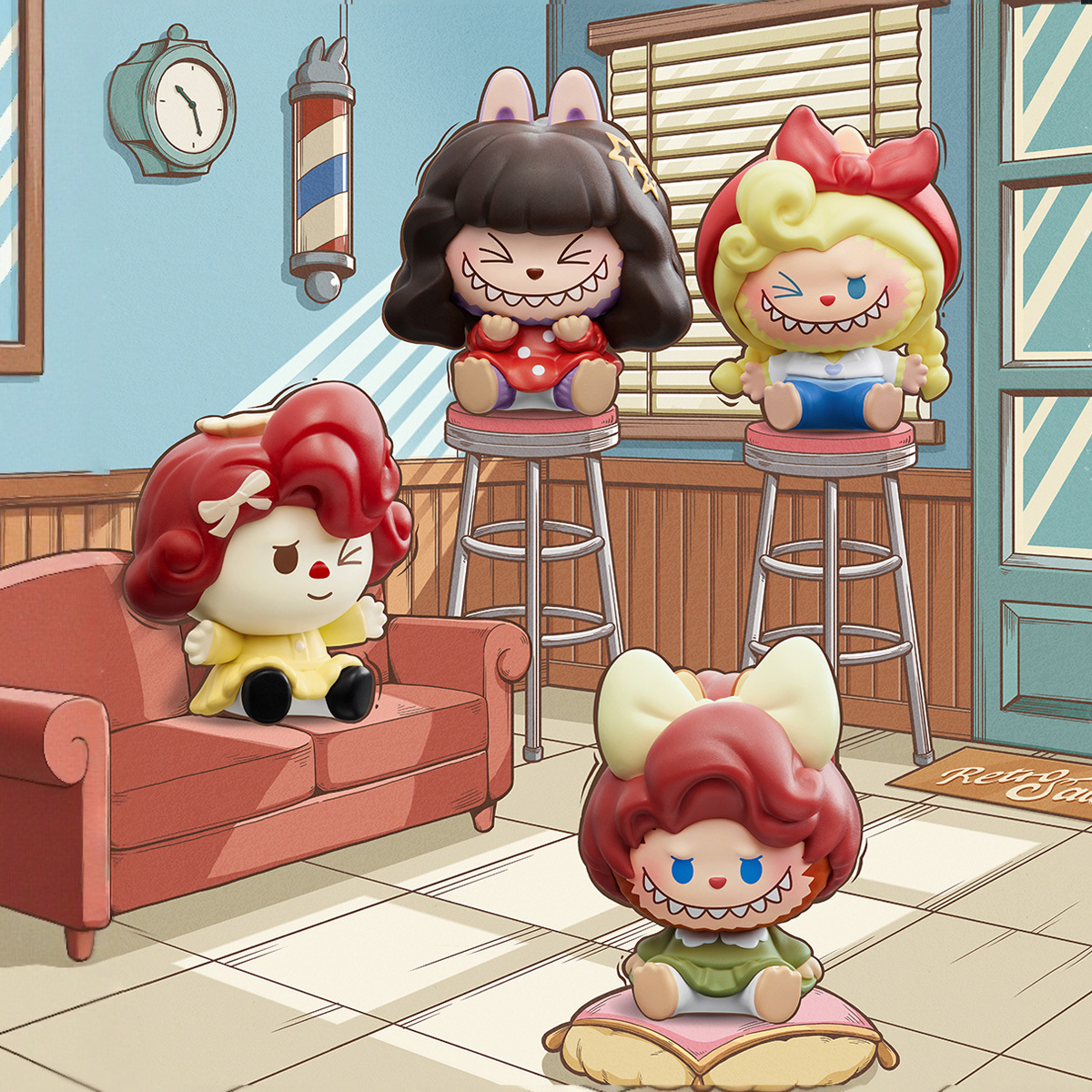 POP BEAN THE MONSTERS Hair Salon Series - POP MART Official