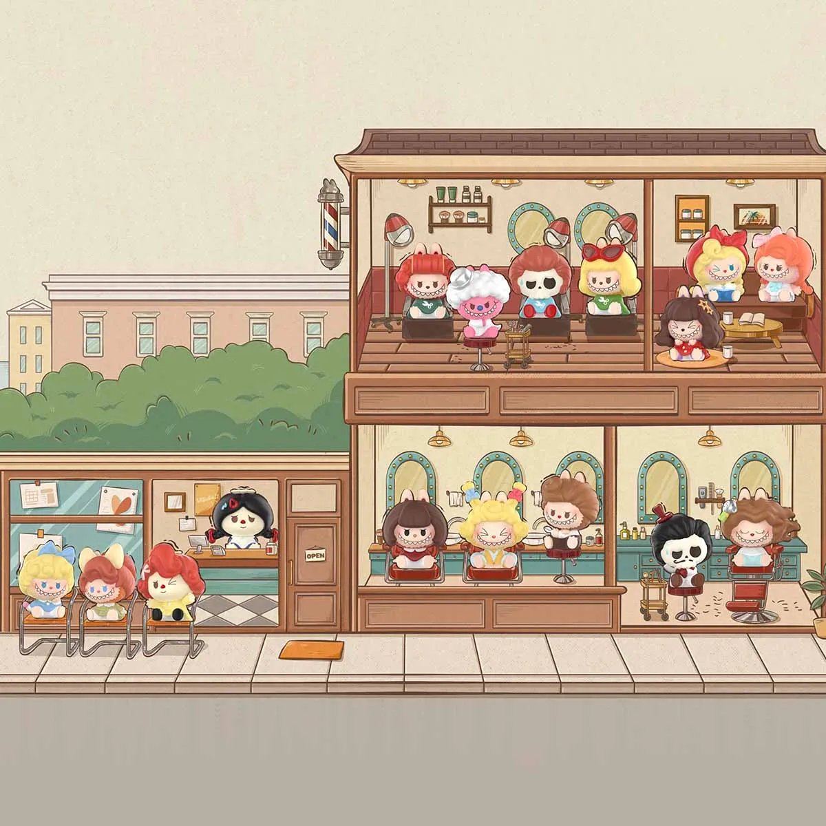 POP BEAN THE MONSTERS Hair Salon Series | POP MART Official