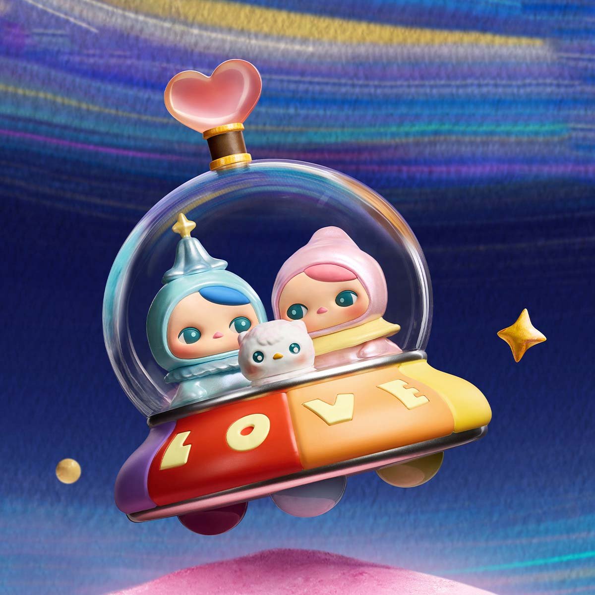 PUCKY Love Across Galaxies Figure | POP MART Official
