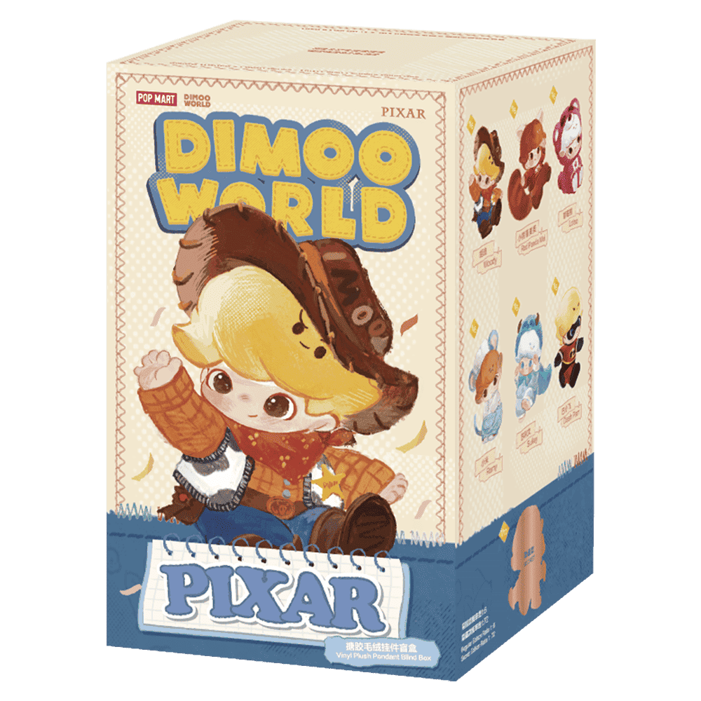 DIMOO WORLD × PIXAR Series - Vinyl Plush Pendant Blind Box