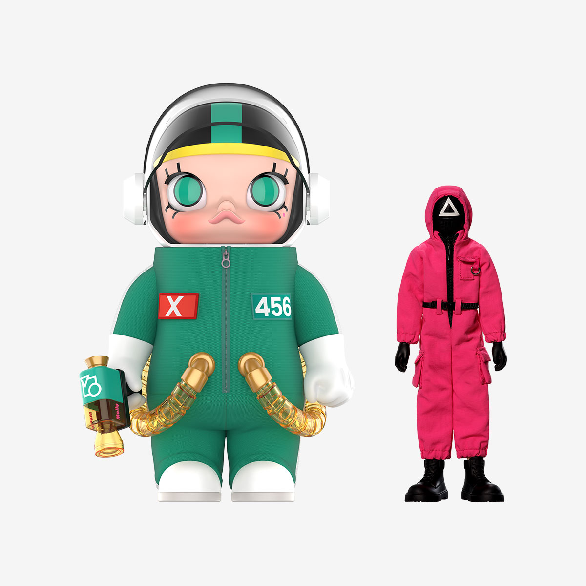 MEGA SPACE MOLLY 400% + Action Figure Squid Game Set | POP MART